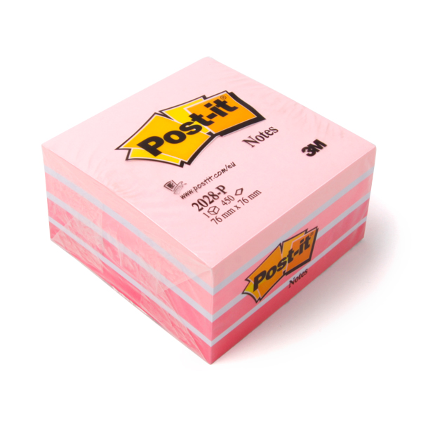 Post-it® Haftnotiz-Würfel Pink-Töne - 1410100100