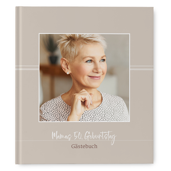 Gästebuch Geburtstag "Pure Beige"