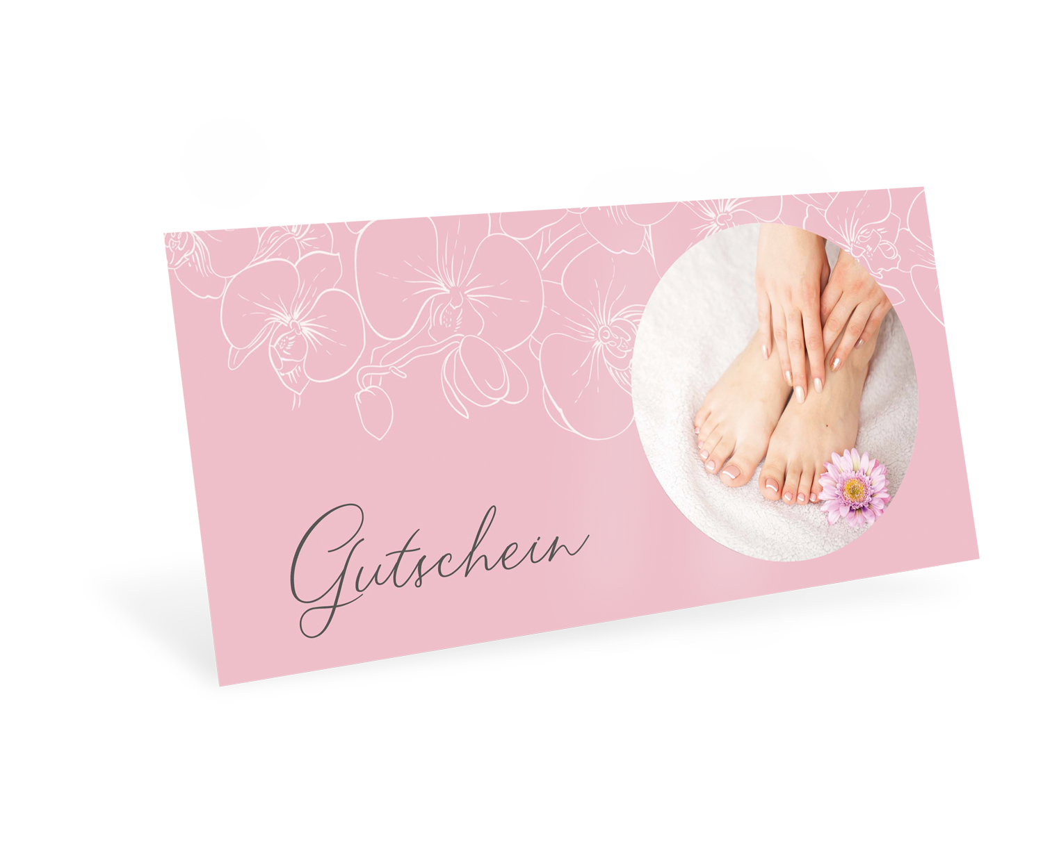 Gutscheinkarte Classic "Pink Feet" individuell - 1208010360