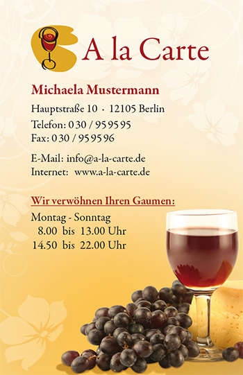 Visitenkarte "Weingut" - 1212010155