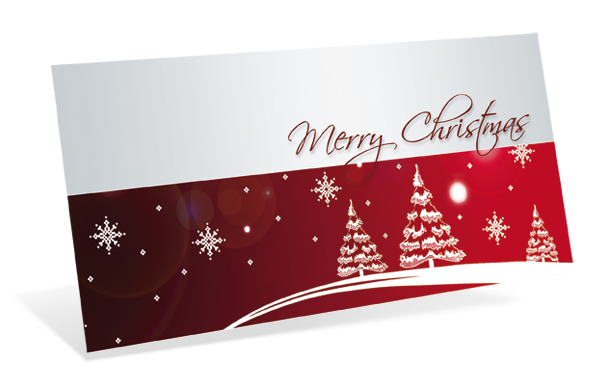 Gutscheinkarte Classic "merry christmas" - 1209010190