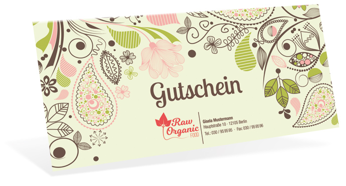 Gutscheinkarte Classic "vintage art" individuell - 1208010280