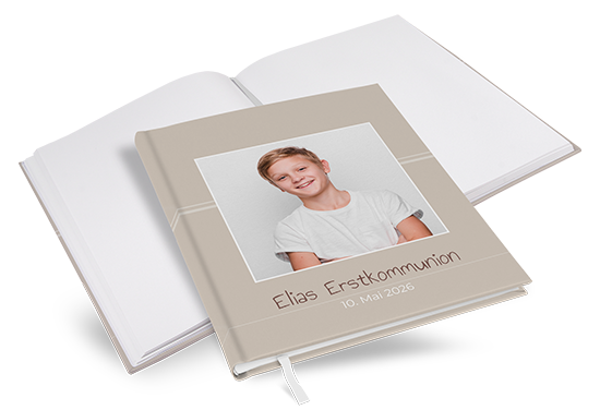 Gästebuch Kommunion "Pure Beige" - GBKOM-21217
