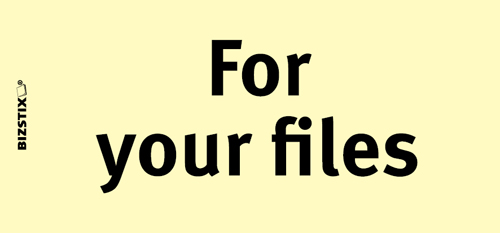 BIZSTIX® Business Haftnotizen "For your files" - 1301010145