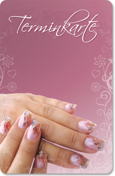 Terminkarte "nail art" - 1204010139