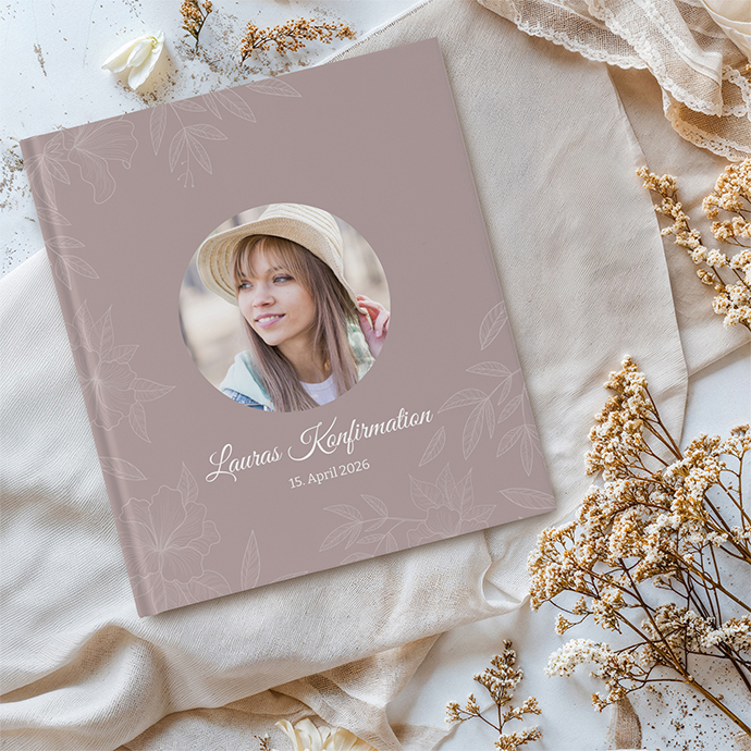 Gästebuch Konfirmation "Floral Harmony"
