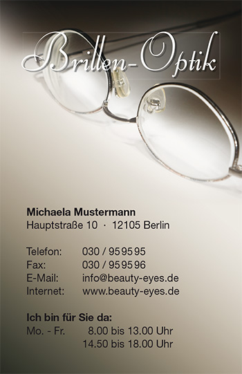 Visitenkarte "Durchblick behalten" - 1212010131