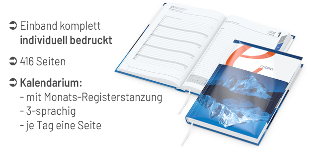 EasyBook Kalender A5 mit Registerstanzung - 2000210103