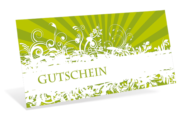 Gutscheinkarte Classic "green style" - 1209010283