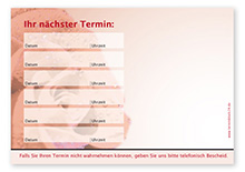 Terminzettel "einsame Rose" - 6 Termine - 1215010614