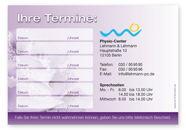 Terminzettel "Mitternachtstau" - 6 Termine - 1214010613