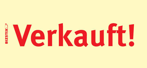 BIZSTIX® Business Haftnotizen "Verkauft!" - 1301010149