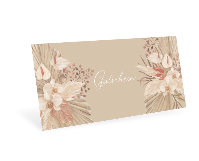 Gutscheinkarte Classic "Dried Flowers" - 1209010368