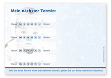 Terminzettel "Baby Smiley" - 4 Termine mit Wochentagen - 1215010419