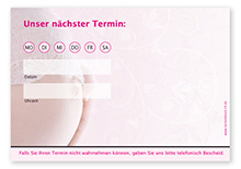 Terminzettel "Babyglück" - 1 Termin mit Wochentagen - 1215010118