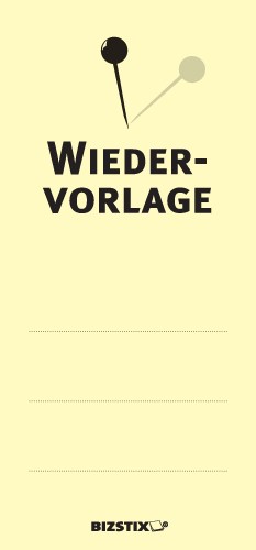 BIZSTIX® Business Haftnotizen "Wiedervorlage" - 1301010135