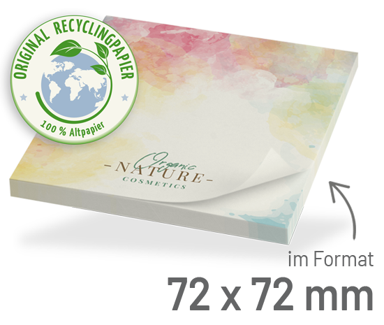 BIZSTIX® Recycling Haftnotizen 72 x 72 mm - 140103024009