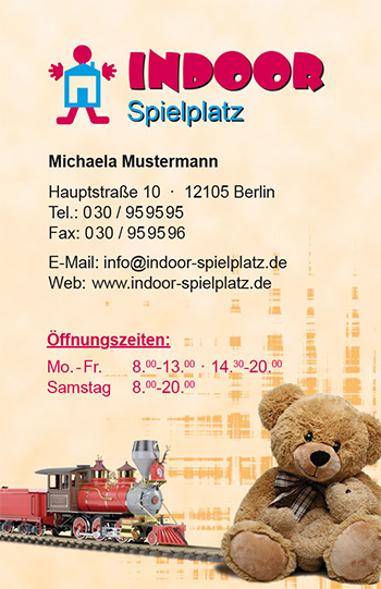 Visitenkarte "Kinderträume" - 1212010168