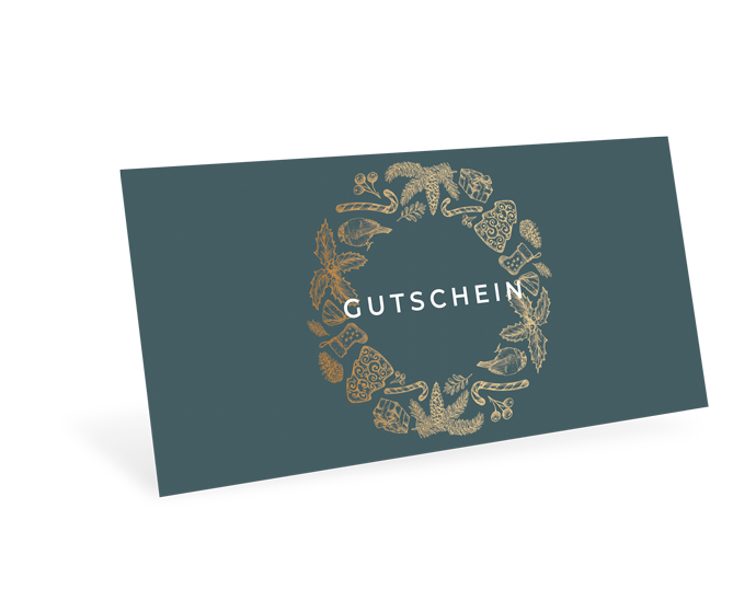 Gutscheinkarte Classic "Weihnachtskranz" individuell - 1208010401