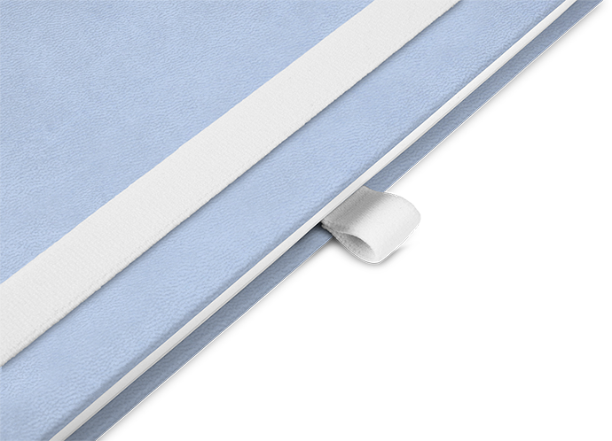 "Light Blue" - DIN A5 mit deinem Umschlagdesign