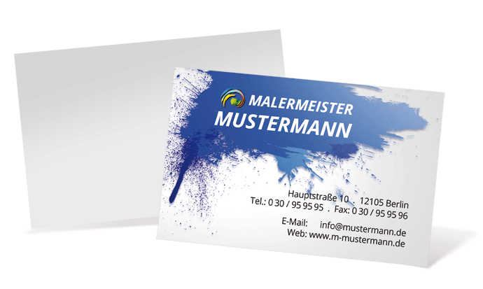 Visitenkarte "modern splash" Landscape - 1212020290