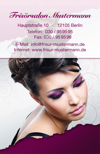 Visitenkarte "curly sue" - 1212010170