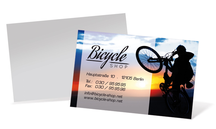 Visitenkarte "mountainbike" Landscape - 1212020256