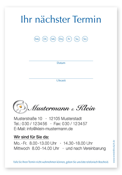 Terminzettel "Easy Light" - 1237040101