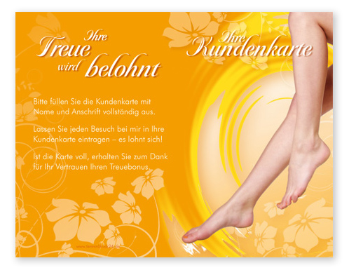 Kundenkarte "happy feet" - 1206010144