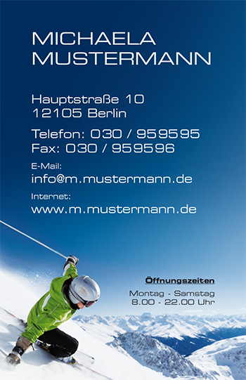 Visitenkarte "Winterurlaub" - 1212010261