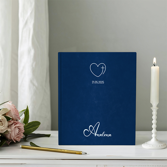 Gästebuch Konfirmation  Royalblau