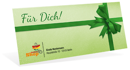 Gutscheinkarte Classic "green surprise" individuell - 1208010181