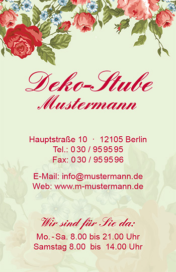 Visitenkarte "Sommerkleid" - 1212010303