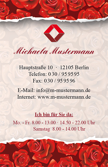 Visitenkarte "Rosenbad" - 1212010335