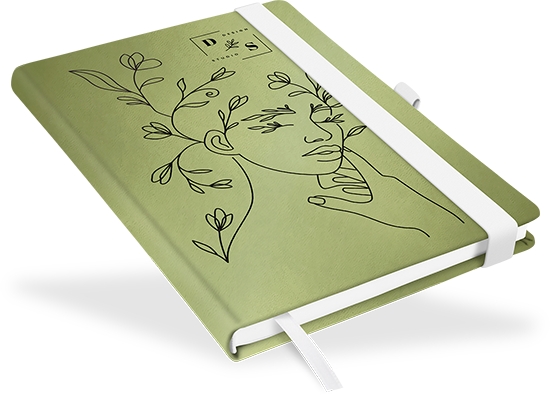 "Pistachio" - DIN A5 mit deinem Umschlagdesign - 177162N
