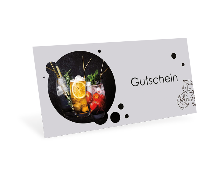 Gutscheinkarte Classic "Cocktails" individuell - 1208010383