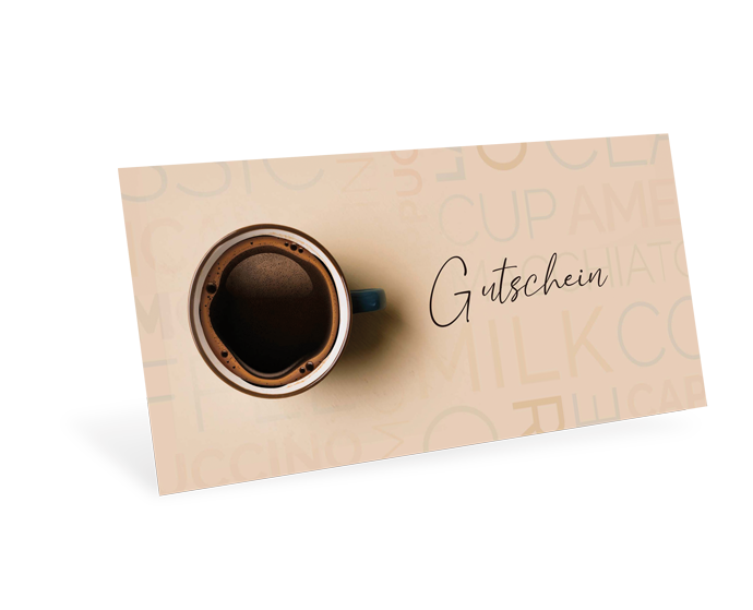 Gutscheinkarte Classic "Coffee Time" individuell - 1208010353