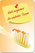 Terminkarte "Zahnbürste" - 1205010137
