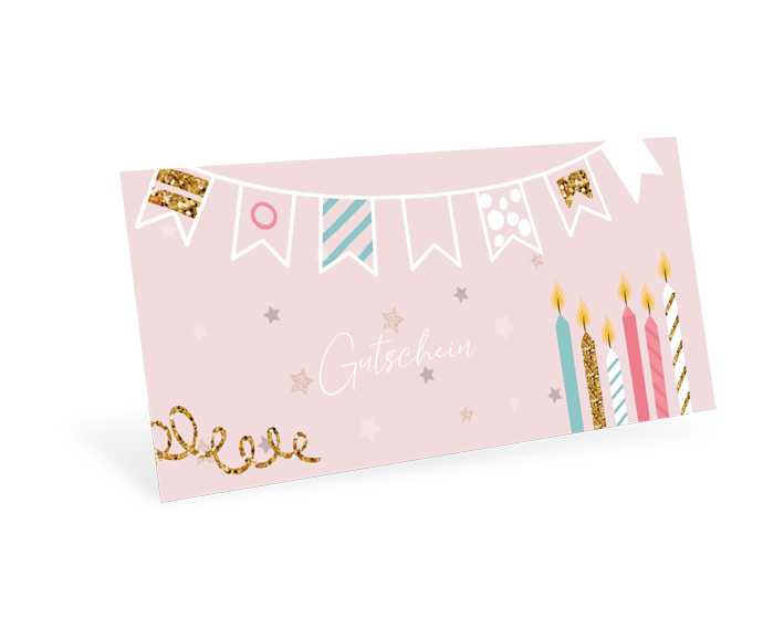 Gutscheinkarte Classic "Happy Birthday" individuell - 1208010363
