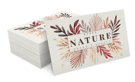Visitenkarte Naturpapier creme Querformat - 1212214008