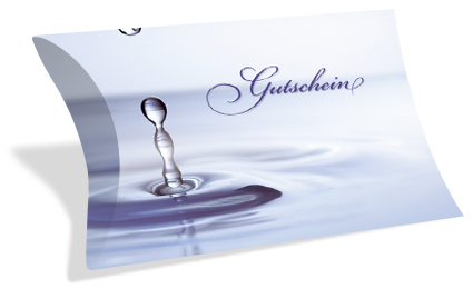 Gutscheinkarte Etui "kühler Tropfen" - 1232010127
