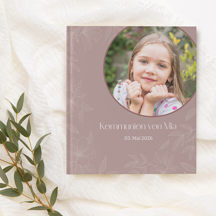 Gästebuch Kommunion "Floral Harmony"